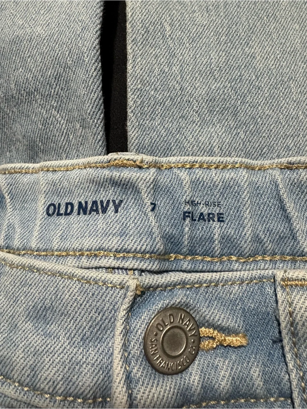 Old Navy Light Blue Kids Distressed Flare Jeans